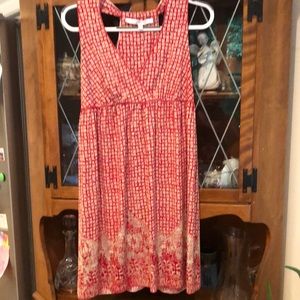 Medium Max Studio red sleeveless stretchy dress